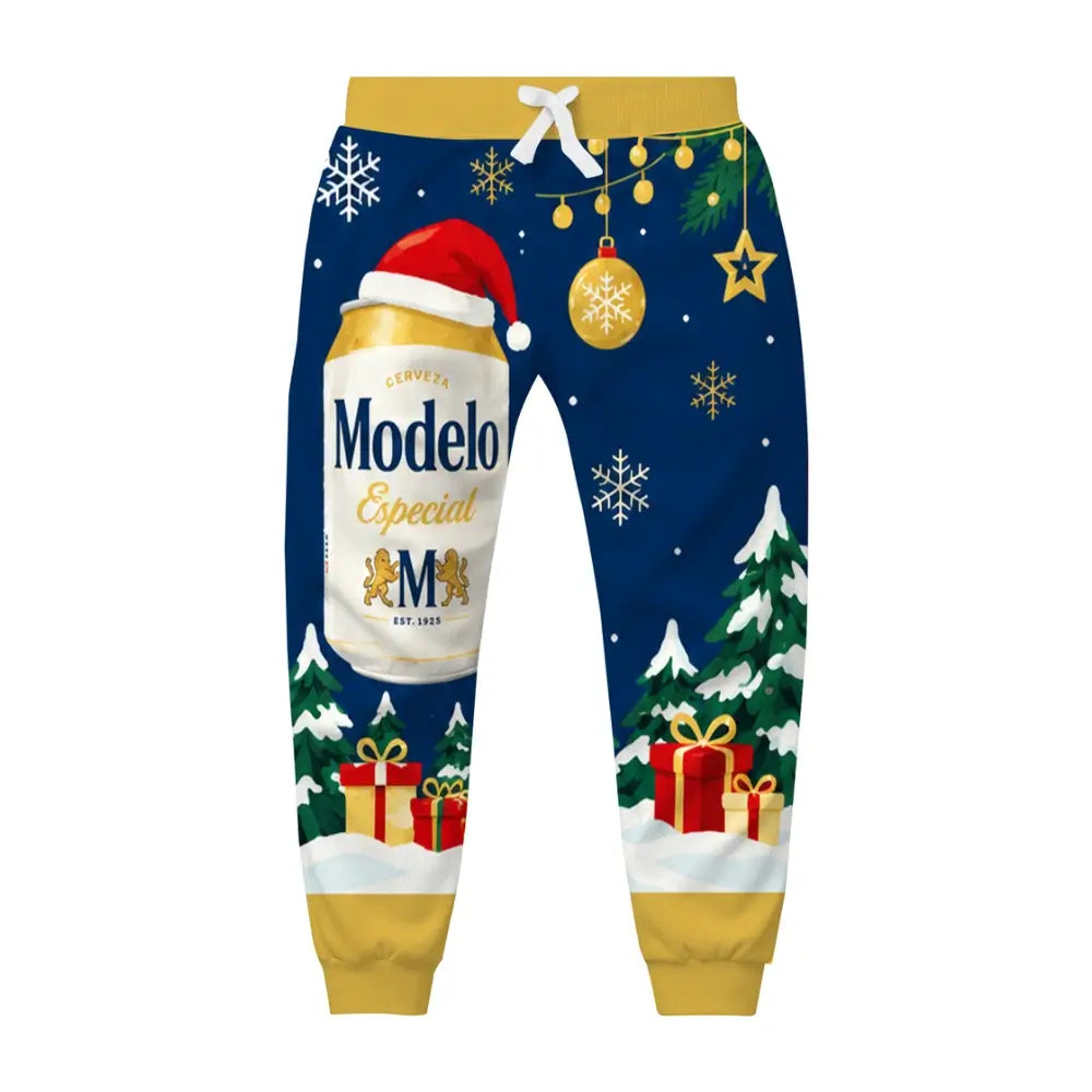 Winter Beer Ugly Quarter Zip Sweatshirt & Sweatpant Set - THREADPARTY