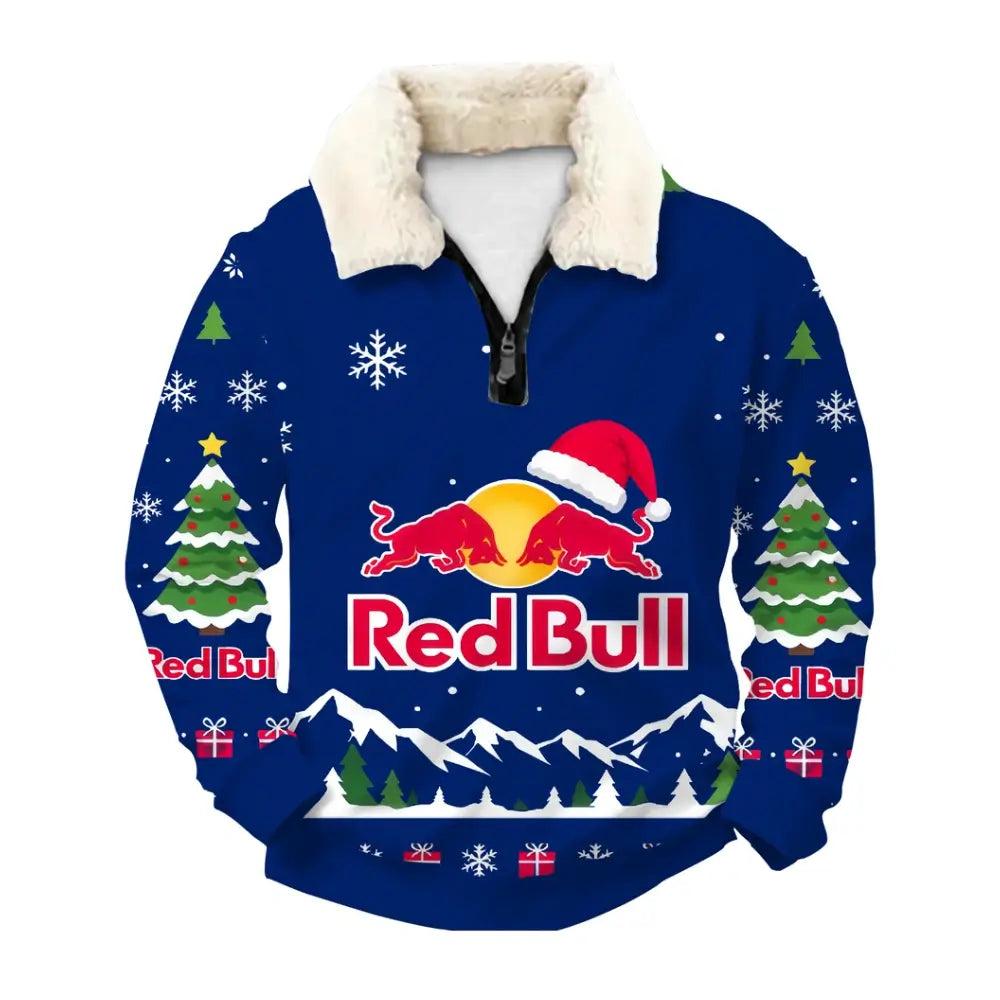 Winter Energy Ugly Quarter Zip Sweatshirt & Sweatpant Set - THREADPARTY