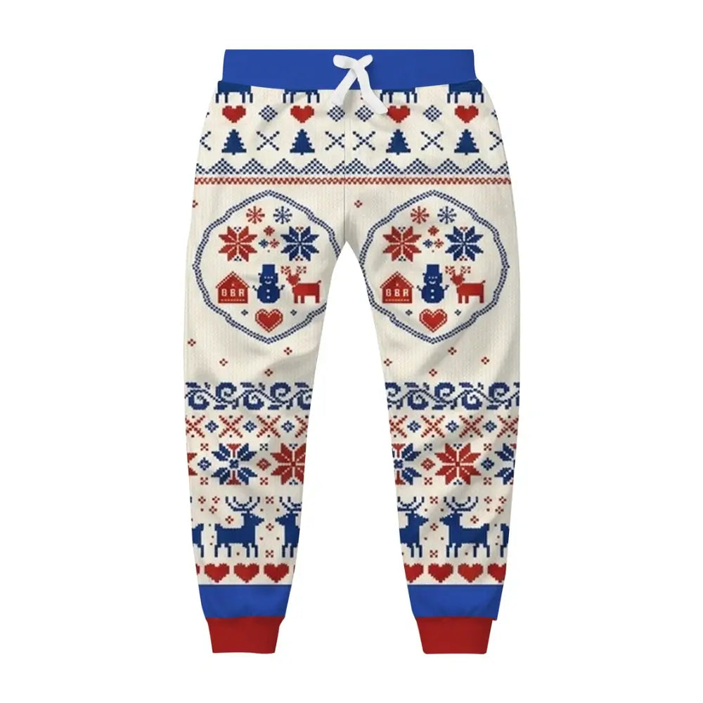 Winter Season Ugly Quarter Zip Sweatshirt & Sweatpant Set - THREADPARTY