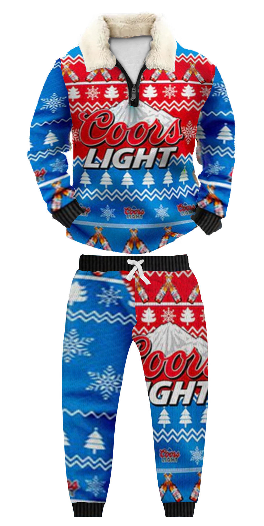 Ugly Quarter Zip Sweatshirt & Sweatpant Set 6a51 - product image