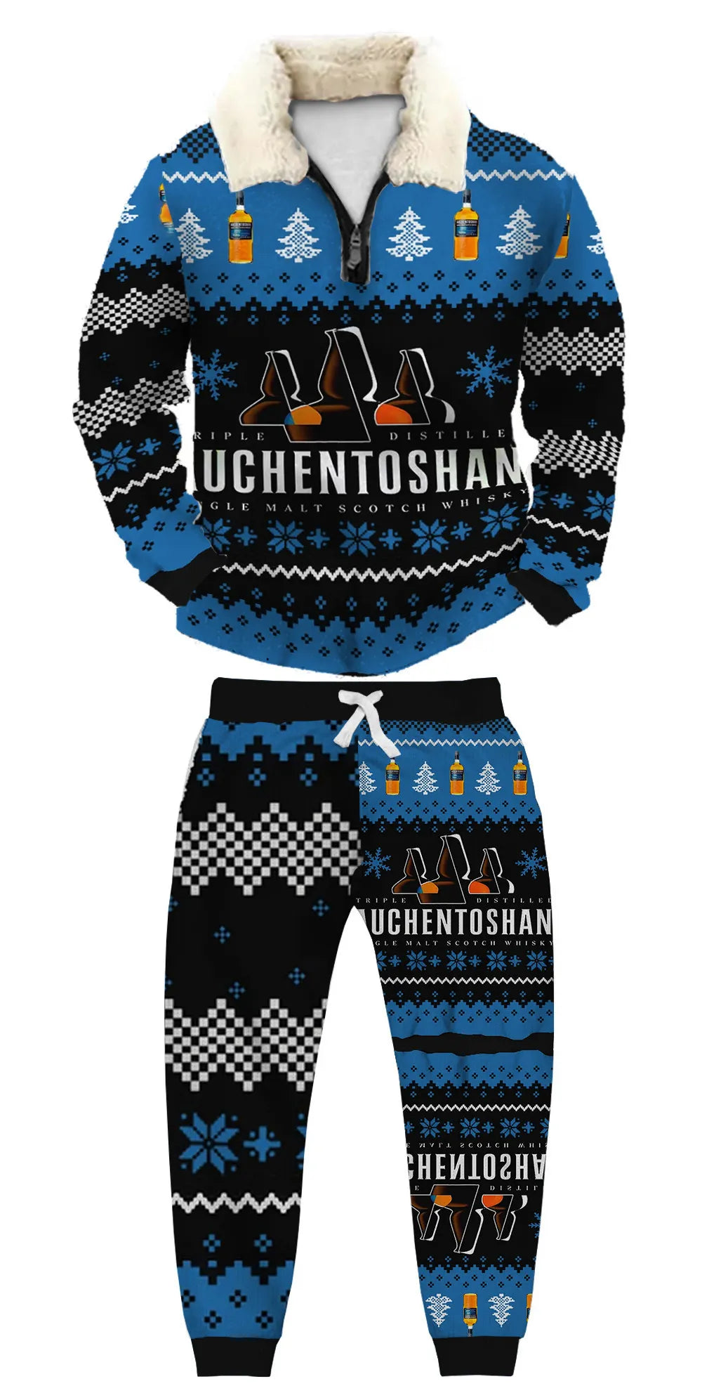 Ugly Quarter Zip Sweatshirt & Sweatpant Set 1464 - product image