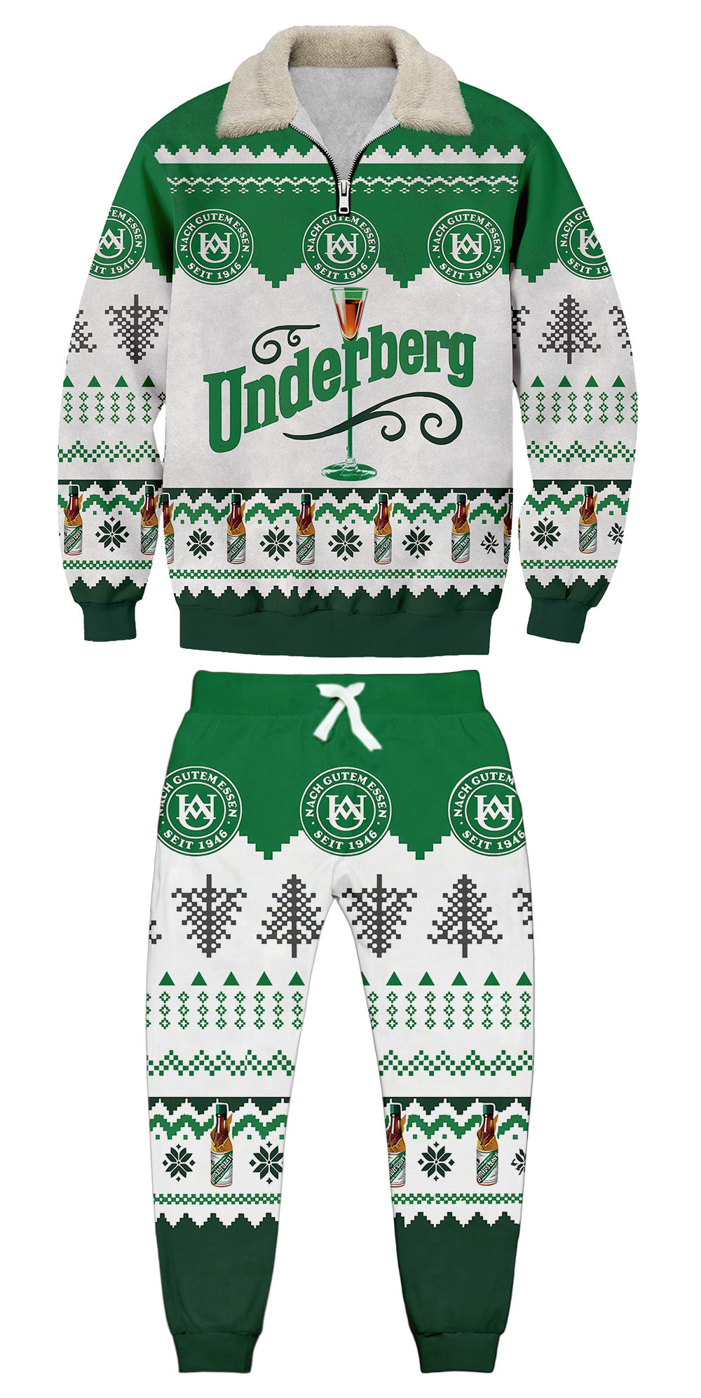 Ugly Quarter Zip Sweatshirt & Sweatpant Set 6234e - product image