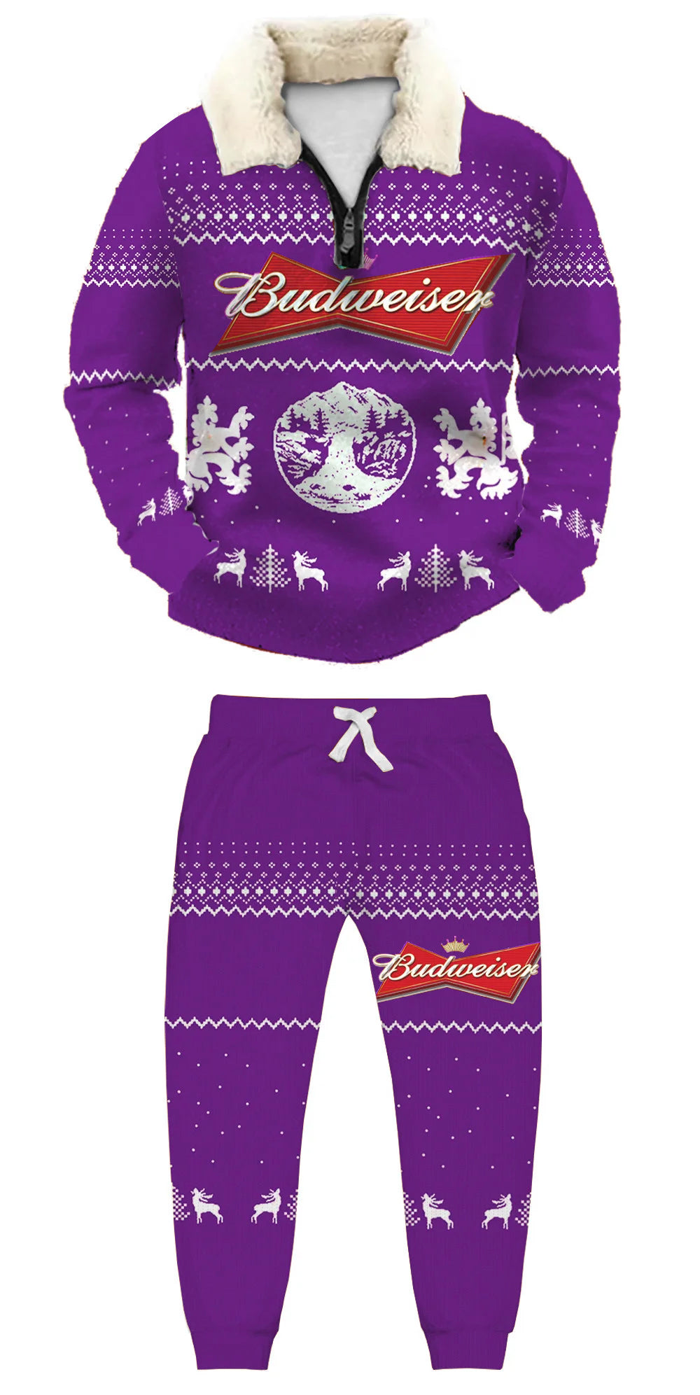 Ugly Quarter Zip Sweatshirt & Sweatpant Set bdab - product image 4