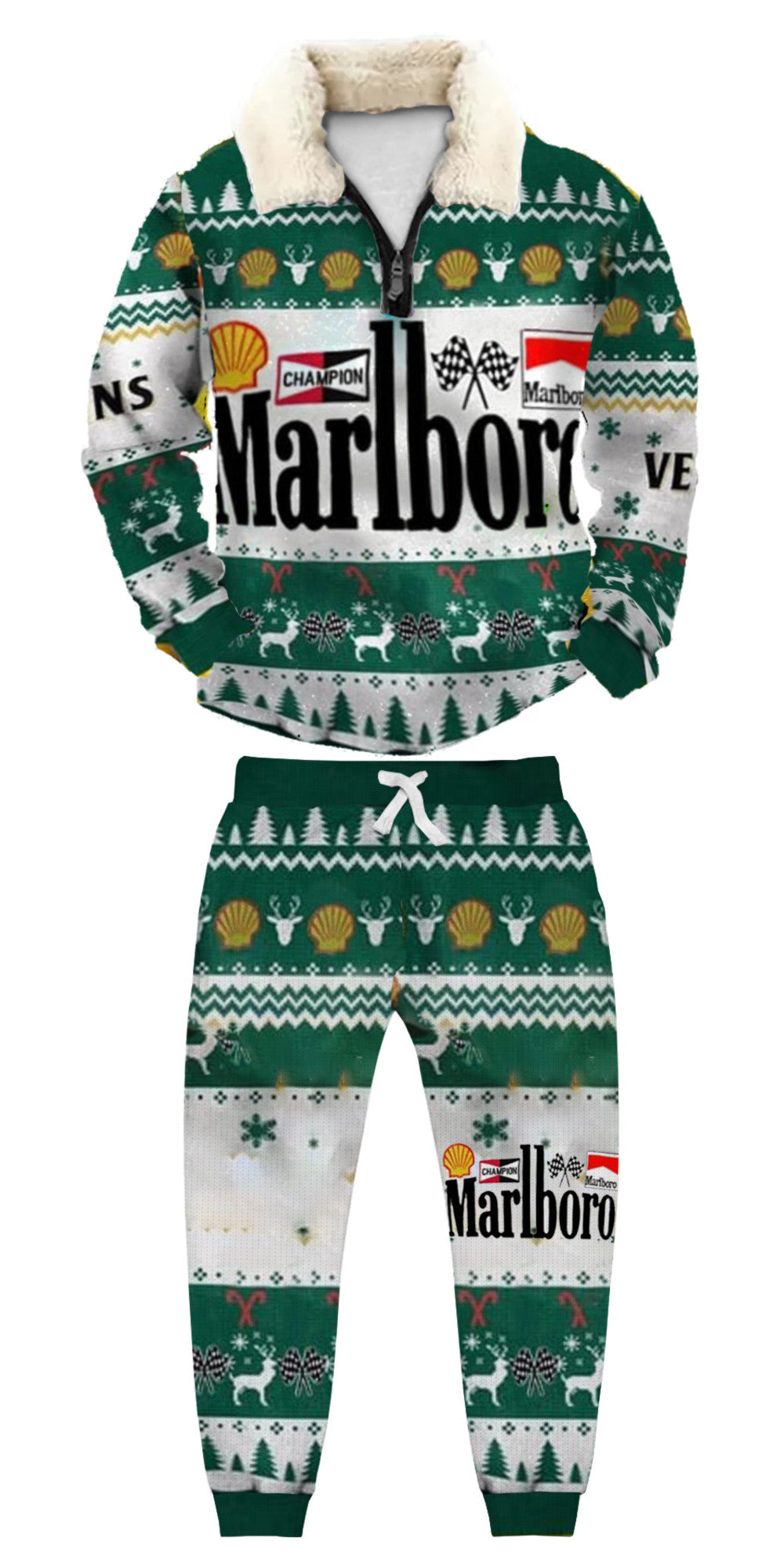 Ugly Quarter Zip Sweatshirt & Sweatpant Set 900a - product image