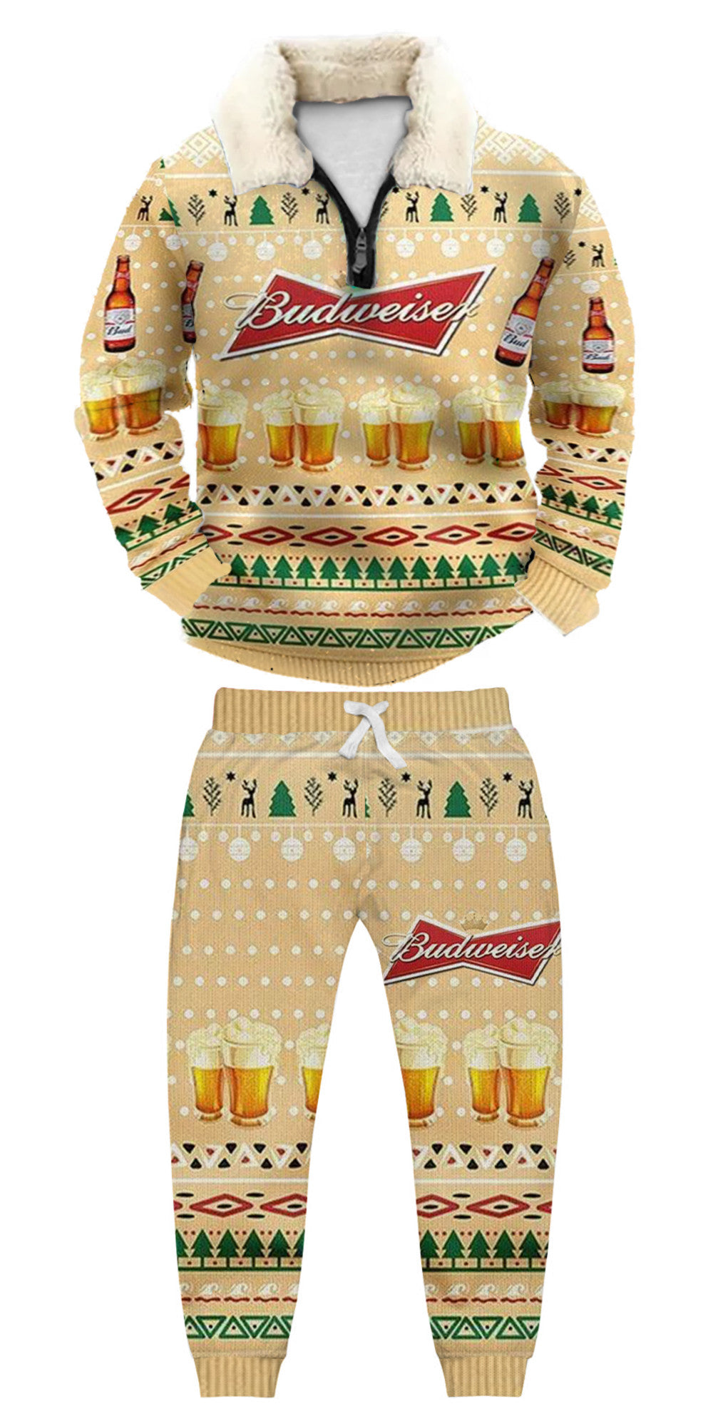 Ugly Quarter Zip Sweatshirt & Sweatpant Set 19b6 - product image