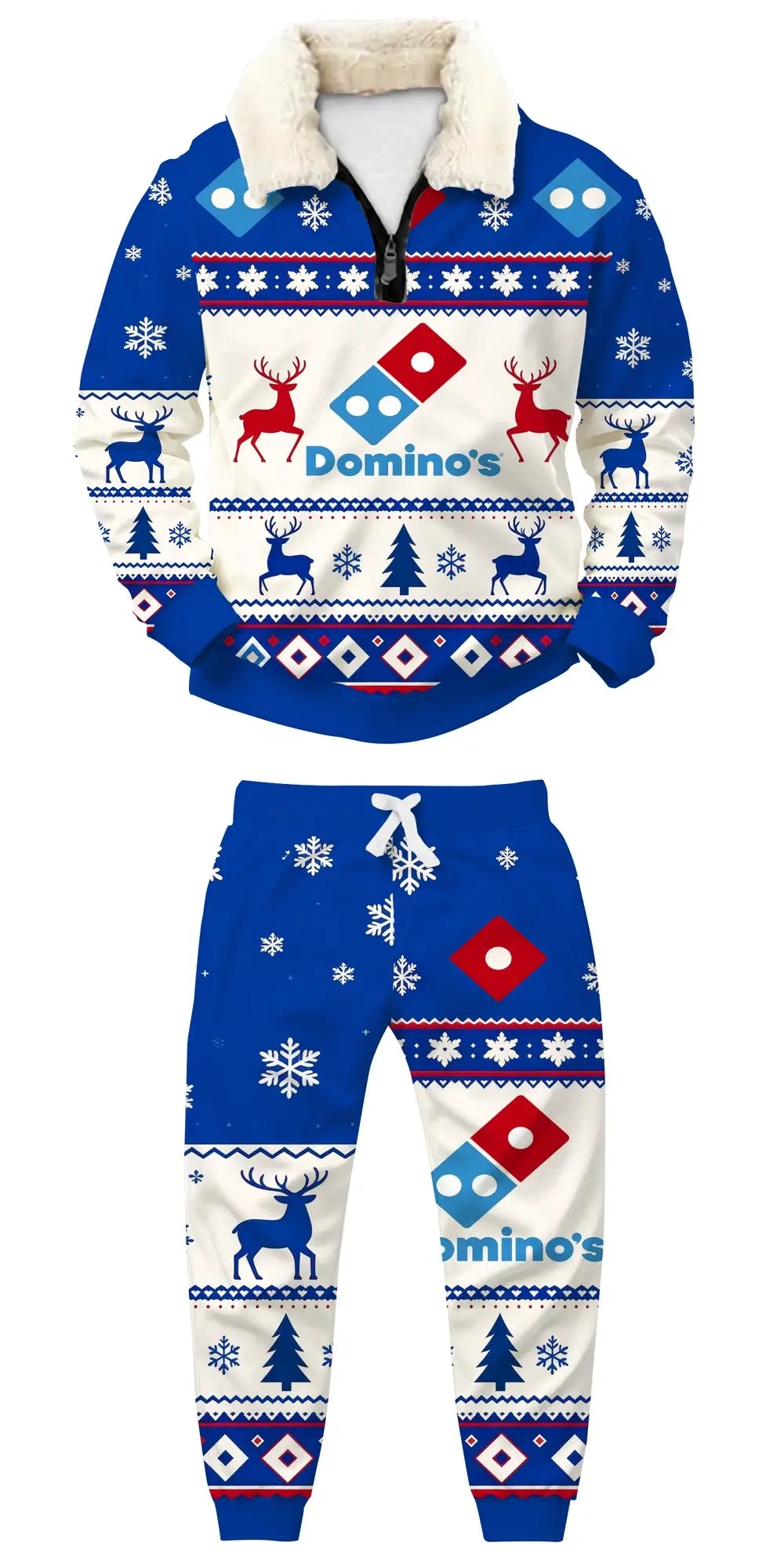American Winter Sports Ugly Quarter Zip Sweatshirt & Sweatpant Set - THREADPARTY