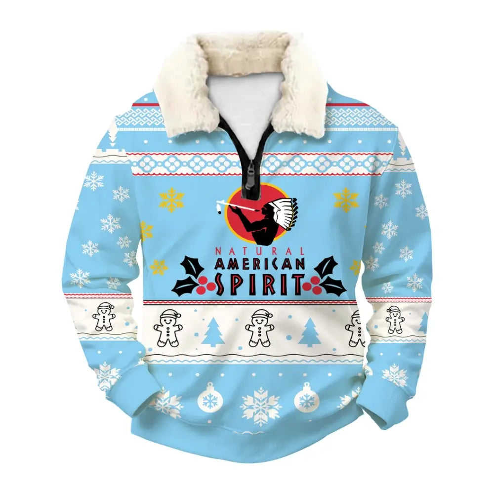 Arctic Winter Adventure Ugly Quarter Zip Sweatshirt & Sweatpant Set - THREADPARTY