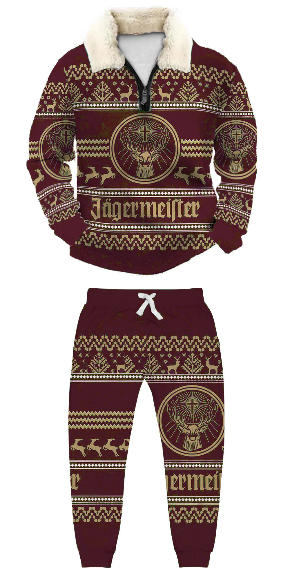 Ugly Quarter Zip Sweatshirt & Sweatpant Set d744 - product image 5