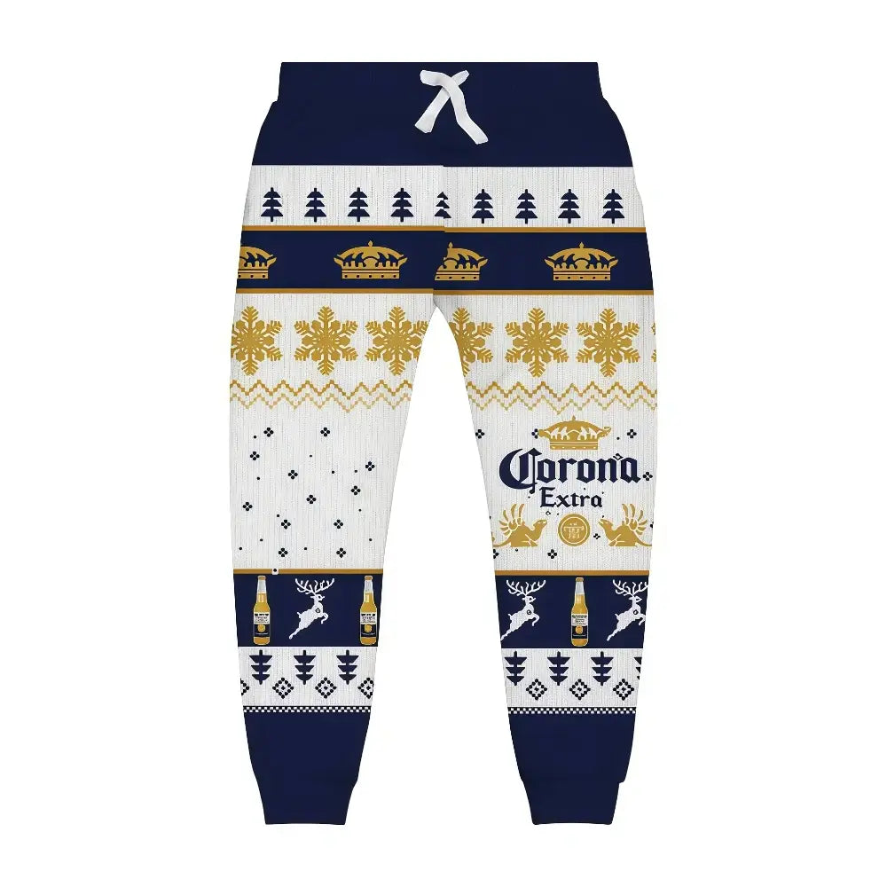 Beer Ugly Quarter Zip Sweatshirt & Sweatpant Set - THREADPARTY