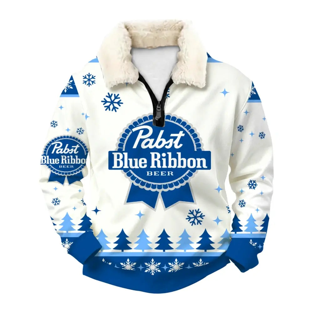 Blue Brew 02 Ugly Quarter Zip Sweatshirt & Sweatpant Set - THREADPARTY