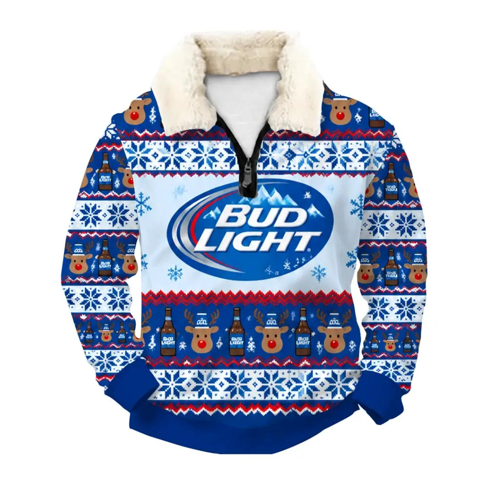 Blue Cheers Ugly Quarter Zip Sweatshirt & Sweatpant Set - THREADPARTY