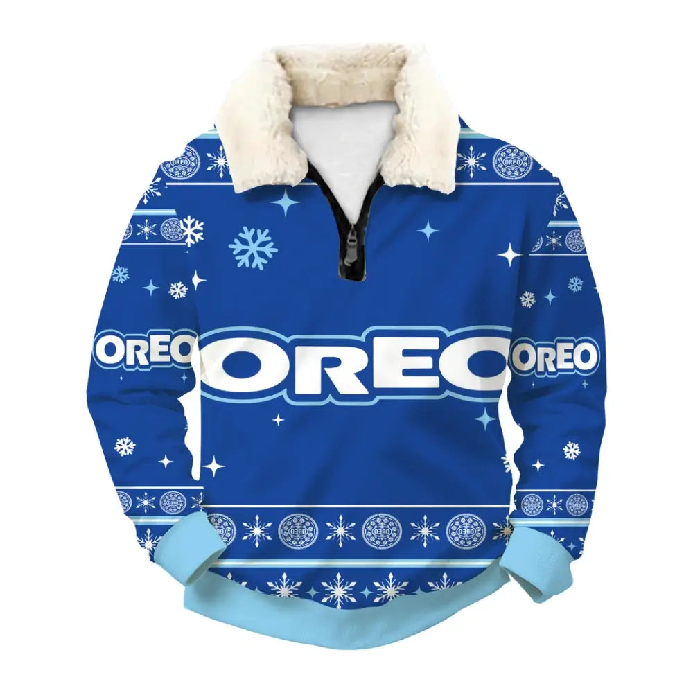 Blue Cookies Ugly Quarter Zip Sweatshirt & Sweatpant Set - THREADPARTY