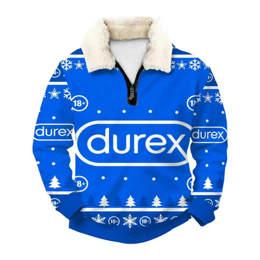 Blue Frost Ugly Quarter Zip Sweatshirt & Sweatpant Set - THREADPARTY