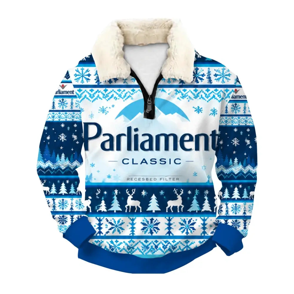 Blue Ugly Quarter Zip Sweatshirt & Sweatpant Set - THREADPARTY
