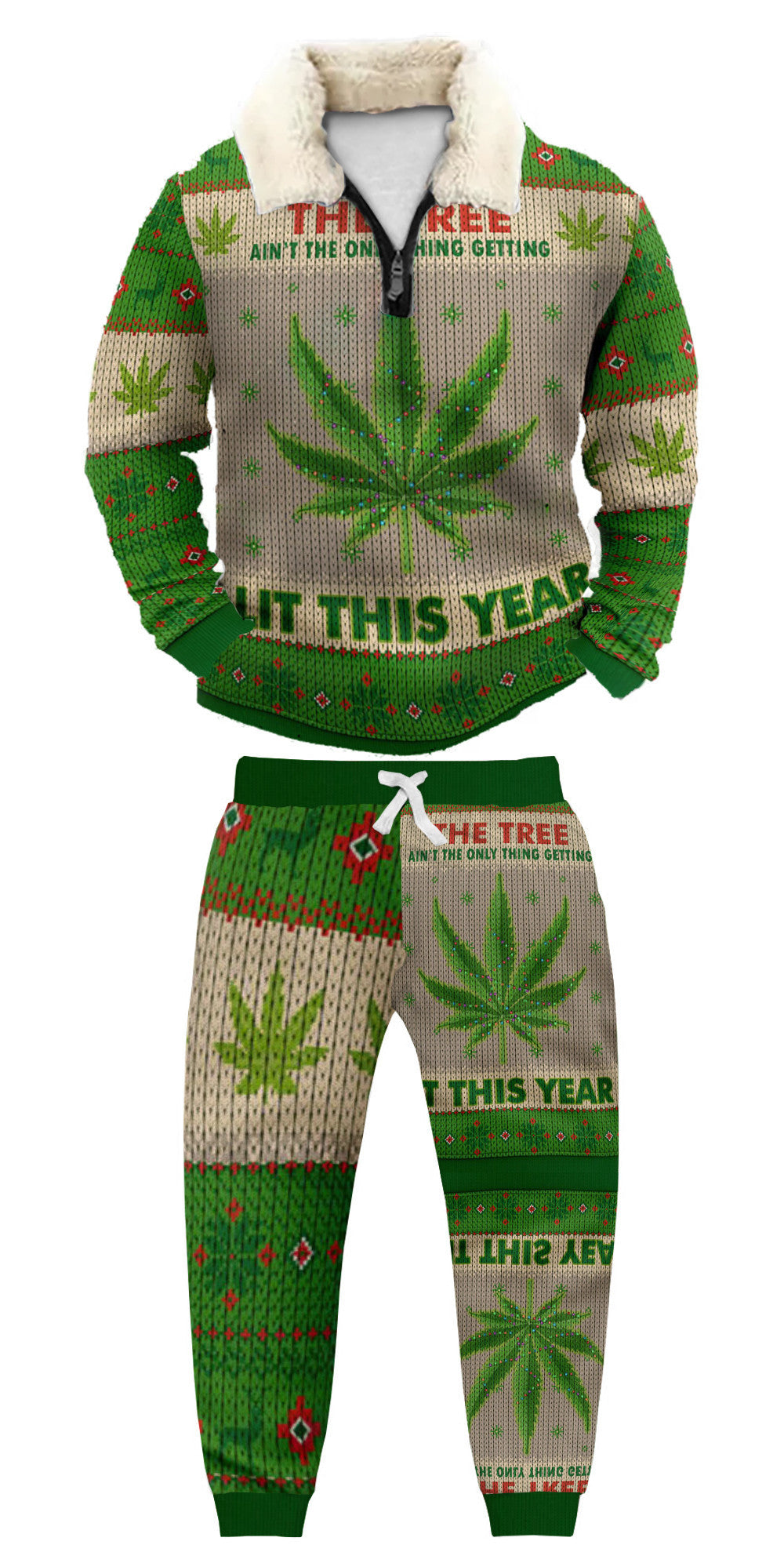 Ugly Quarter Zip Sweatshirt & Sweatpant Set a59c - product image