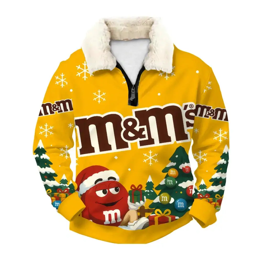 Candy Cheer Ugly Quarter Zip Sweatshirt & Sweatpant Set - THREADPARTY
