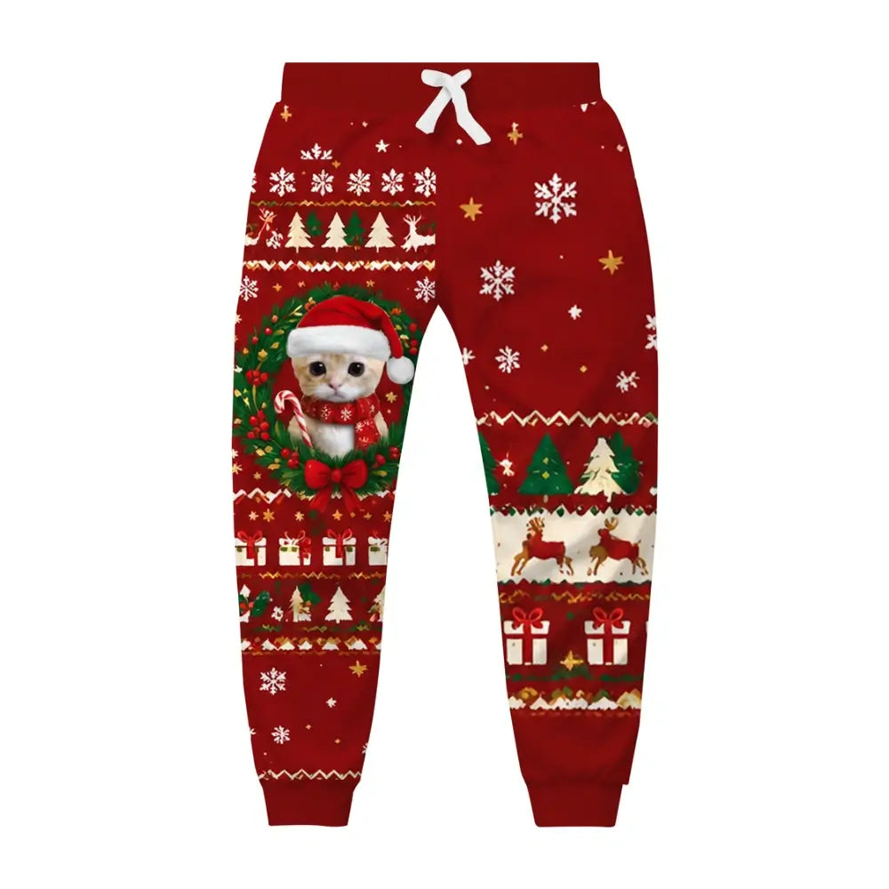 Cat Ugly Quarter Zip Sweatshirt & Sweatpant Set - THREADPARTY
