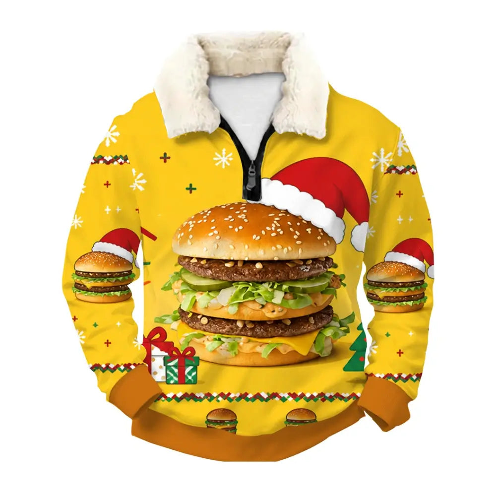 Chaotic Good Times Ugly Quarter Zip Sweatshirt & Sweatpant Set - THREADPARTY