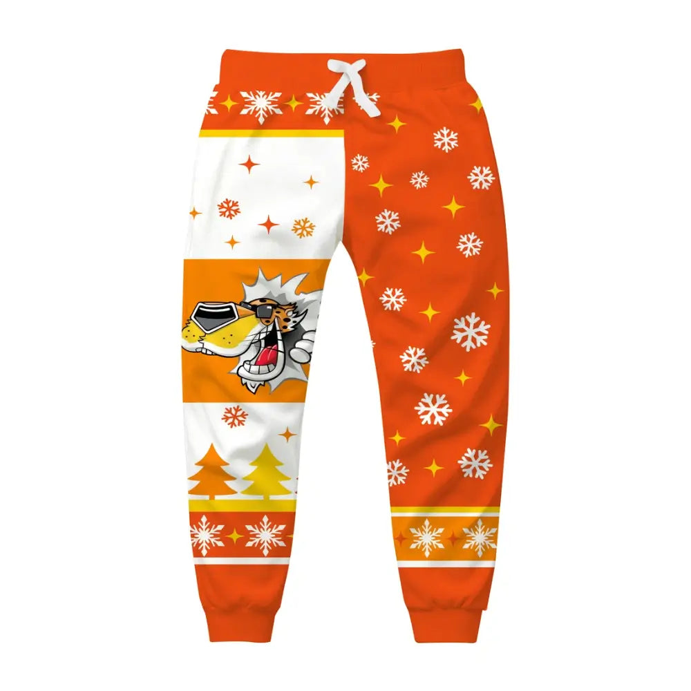 Cheesy Christmas Ugly Quarter Zip Sweatshirt & Sweatpant Set - THREADPARTY