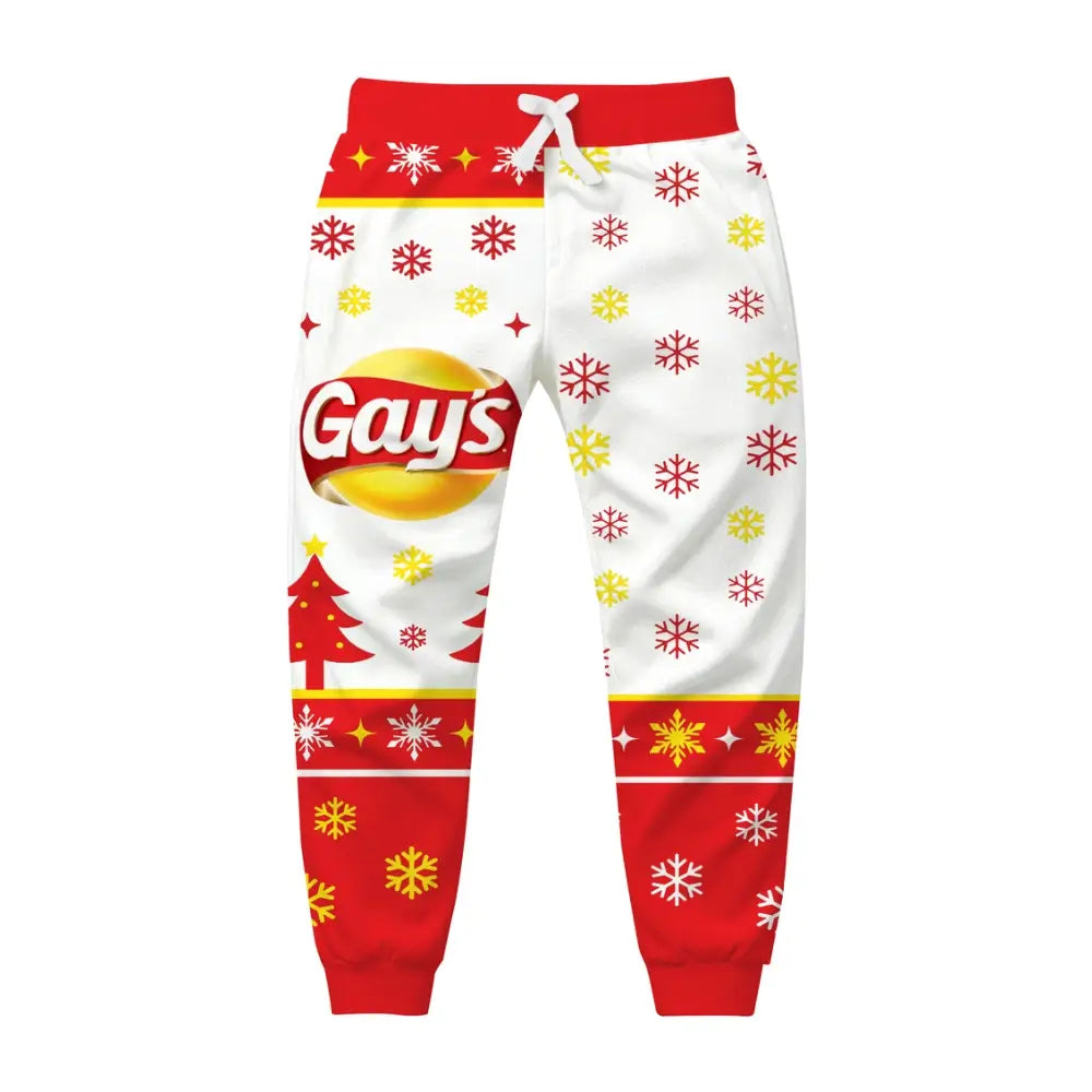 Cheesy Christmas Ugly Quarter Zip Sweatshirt & Sweatpant Set - THREADPARTY