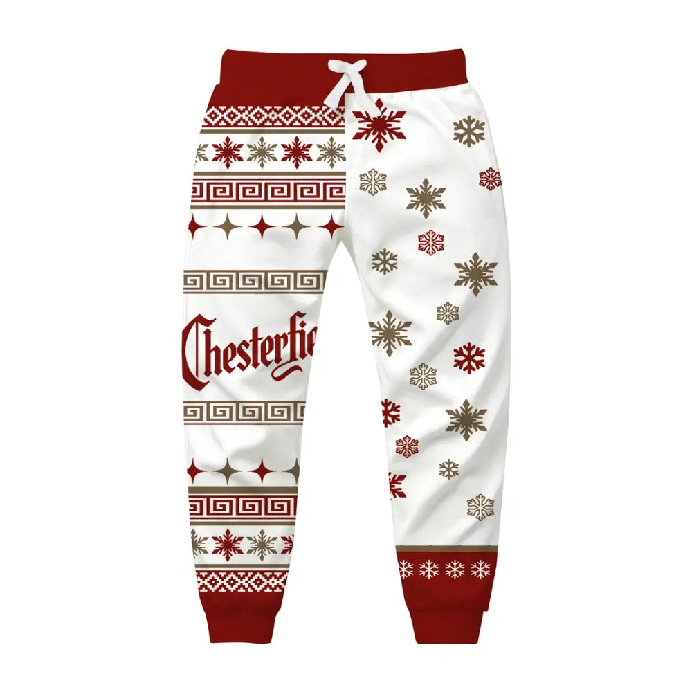 Chesterfield Snow Ugly Quarter Zip Sweatshirt & Sweatpant Set - THREADPARTY