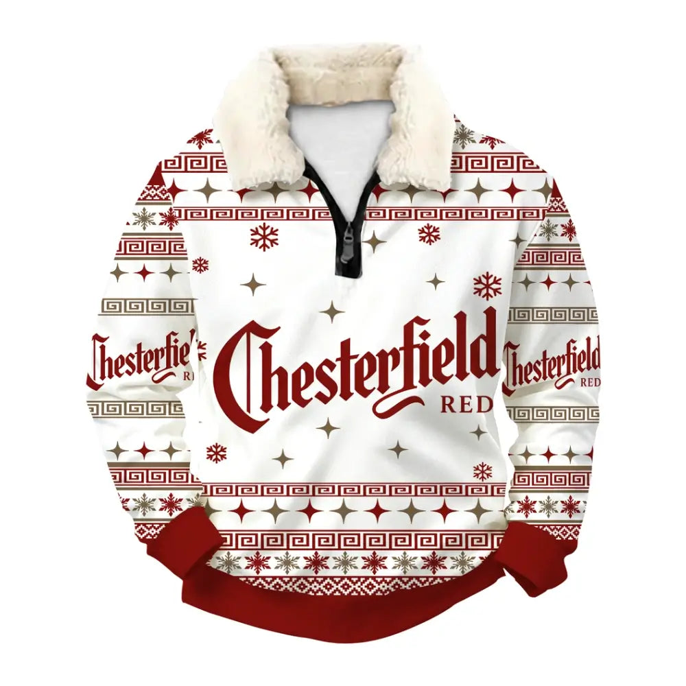 Chesterfield Snow Ugly Quarter Zip Sweatshirt & Sweatpant Set - THREADPARTY