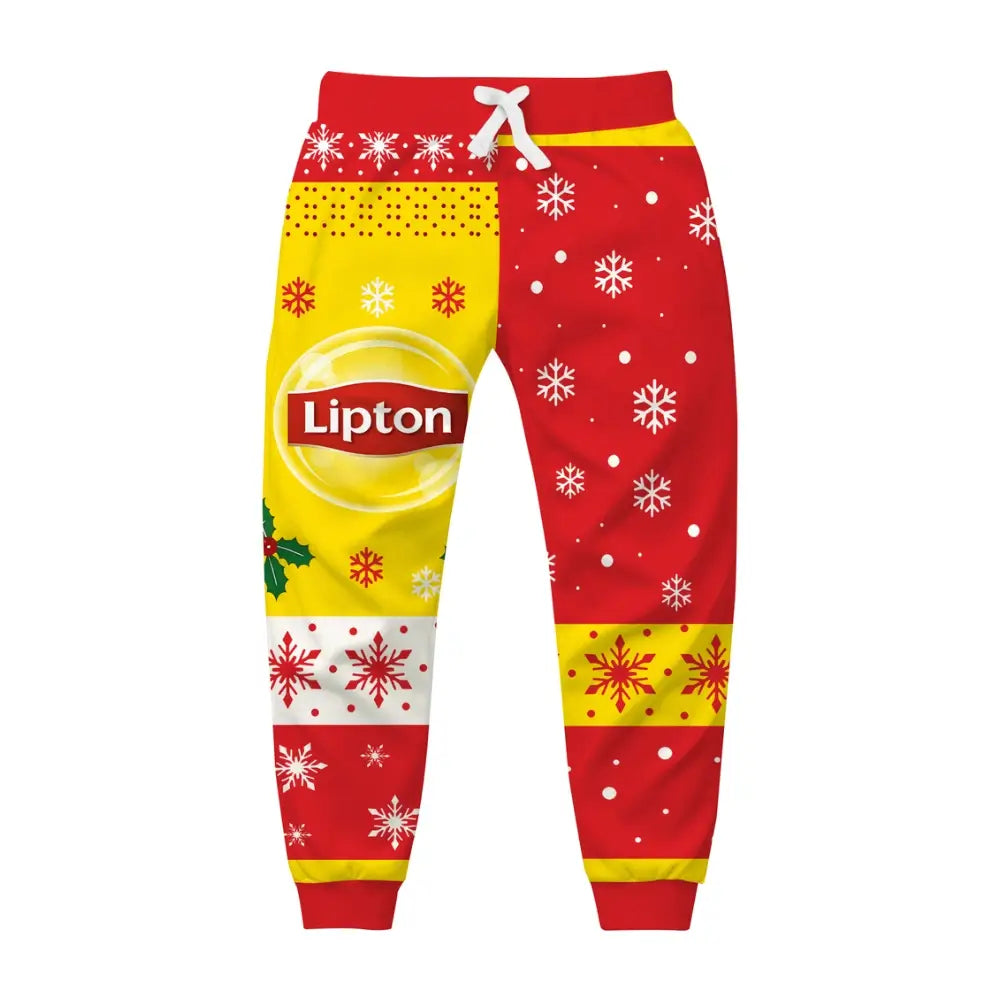 Citrus Cheer Ugly Quarter Zip Sweatshirt & Sweatpant Set - THREADPARTY
