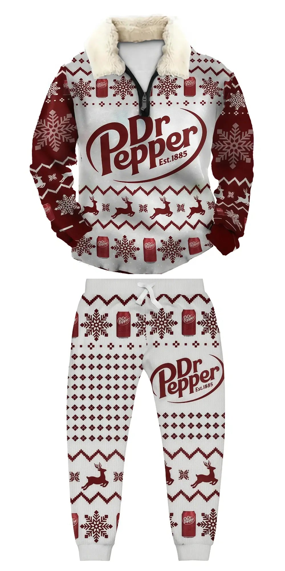 Classic Ugly Quarter Zip Sweatshirt & Sweatpant Set - THREADPARTY