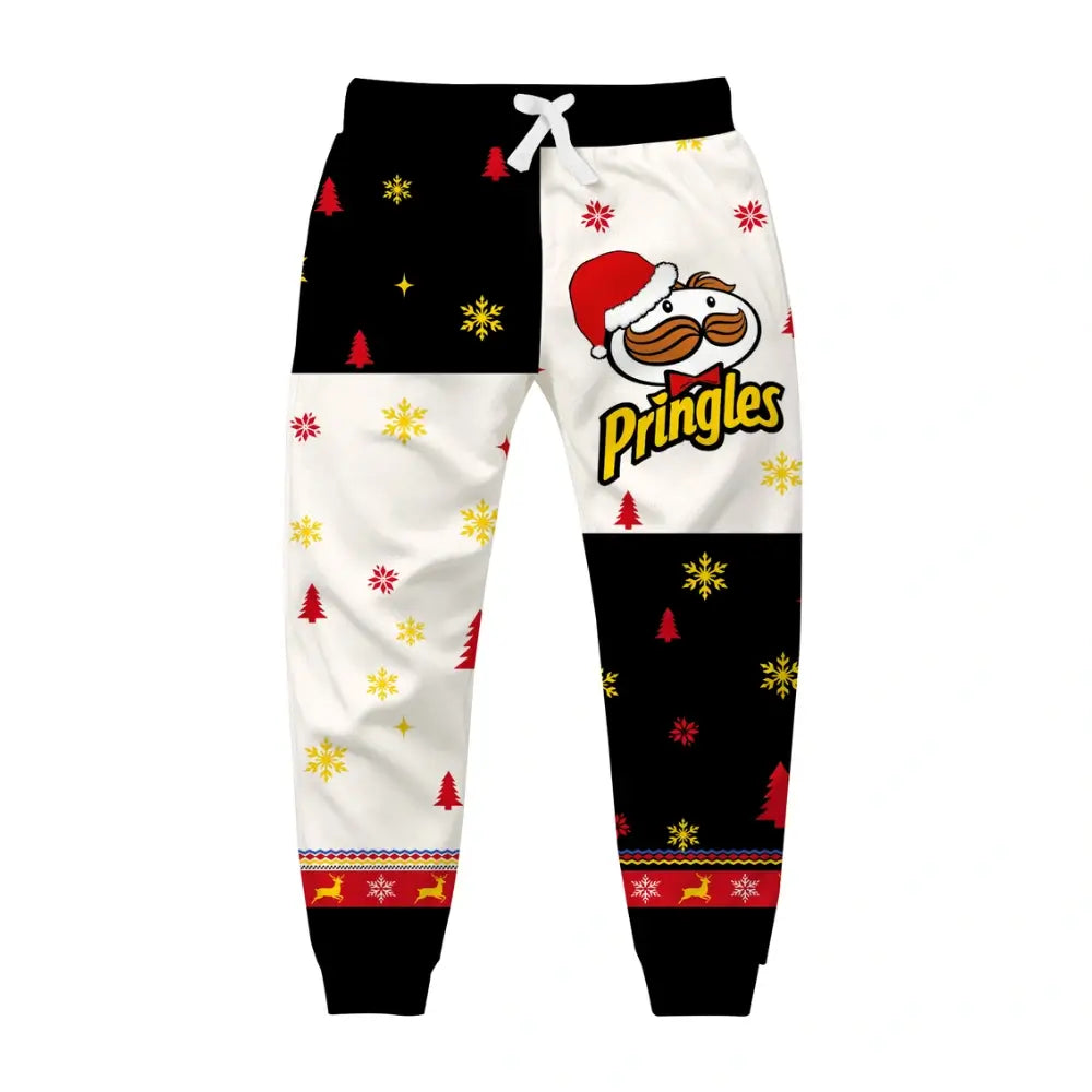 Colorful Holiday Party Ugly Quarter Zip Sweatshirt & Sweatpant Set - THREADPARTY