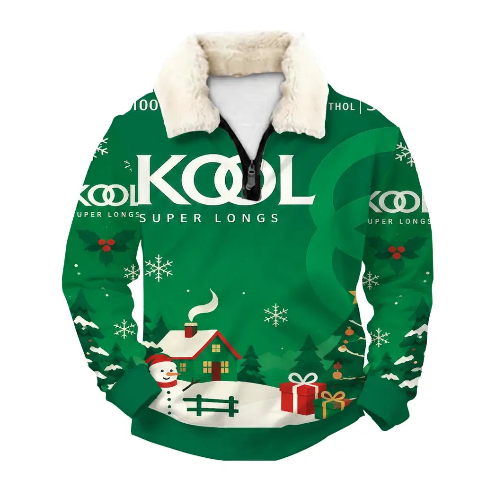 Coolmint Ugly Quarter Zip Sweatshirt & Sweatpant Set - THREADPARTY