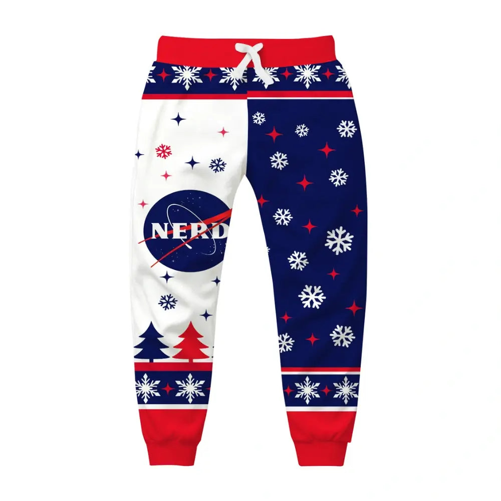 Cosmic Winter Ugly Quarter Zip Sweatshirt & Sweatpant Set - THREADPARTY