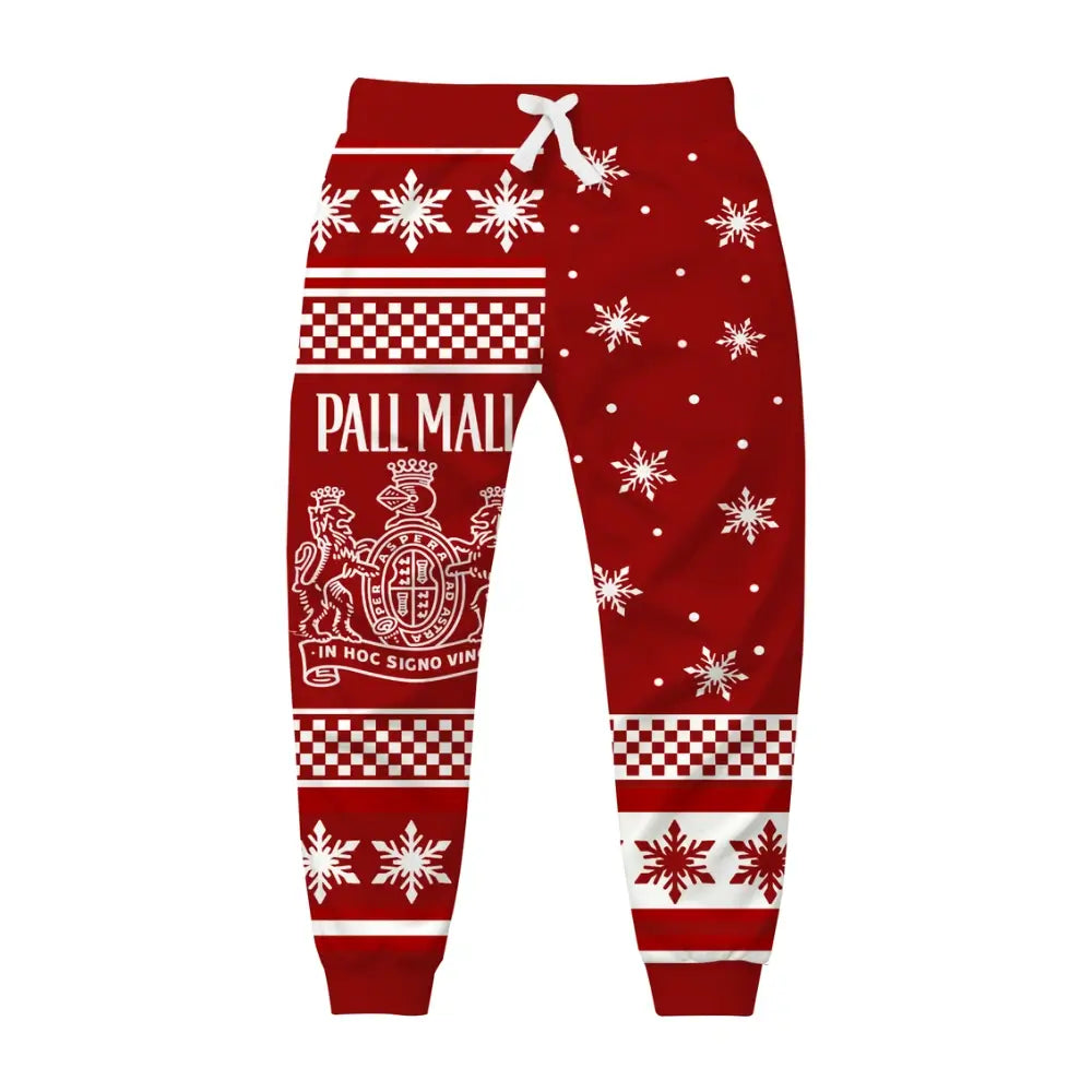 Crimson Holiday Ugly Quarter Zip Sweatshirt & Sweatpant Set - THREADPARTY