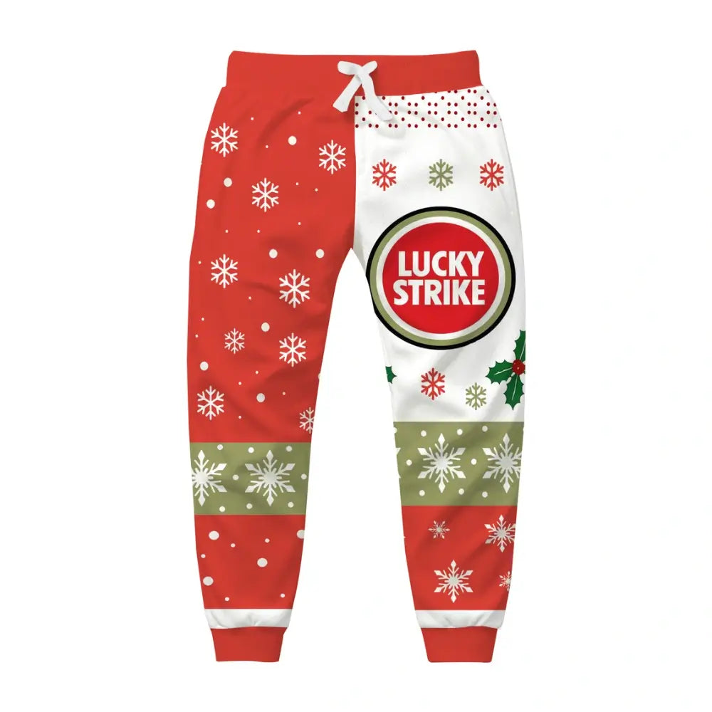 Crimson Smoke Ugly Quarter Zip Sweatshirt & Sweatpant Set - THREADPARTY