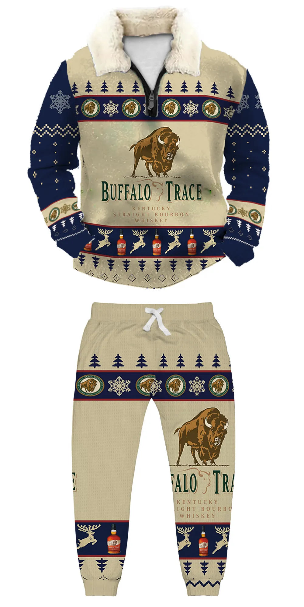 Ugly Quarter Zip Sweatshirt & Sweatpant Set vrgt - product image