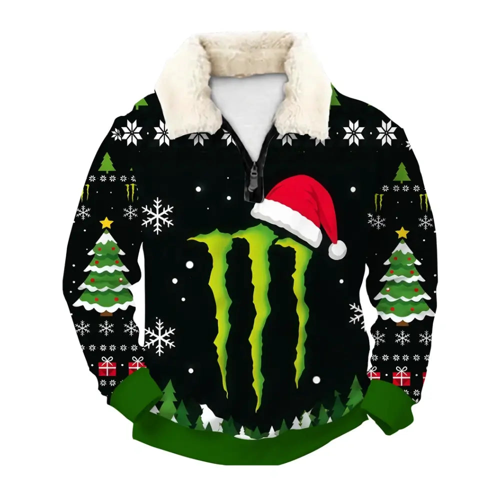 Dark Energy Ugly Quarter Zip Sweatshirt & Sweatpant Set - THREADPARTY