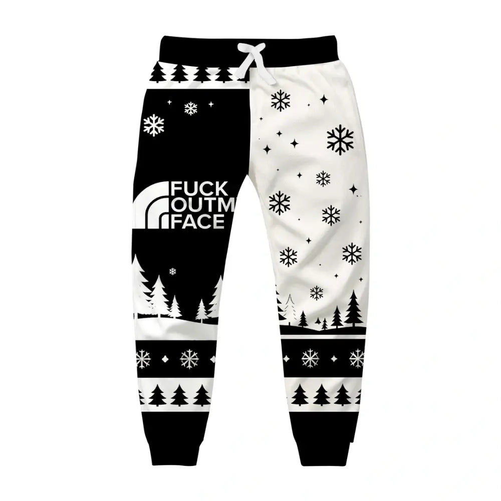 Dark Humor Ugly Quarter Zip Sweatshirt & Sweatpant Set - THREADPARTY
