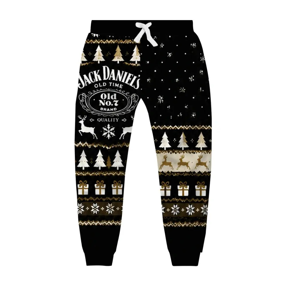Dark Whiskey Ugly Quarter Zip Sweatshirt & Sweatpant Set - THREADPARTY