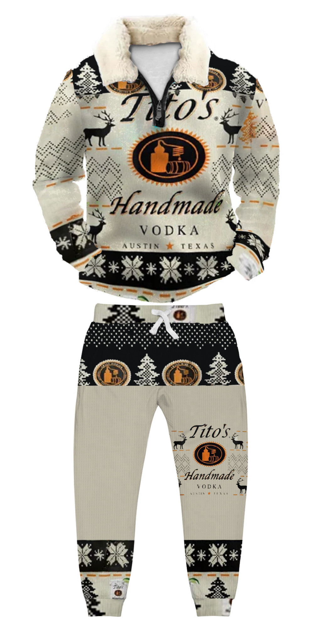 Ugly Quarter Zip Sweatshirt & Sweatpant Set b30b - product image