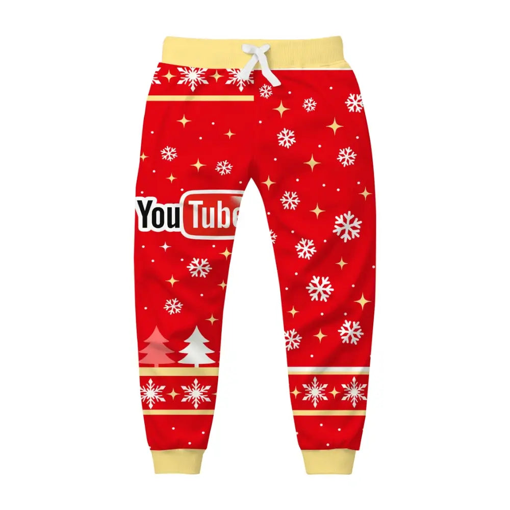Digital Christmas Ugly Quarter Zip Sweatshirt & Sweatpant Set - THREADPARTY