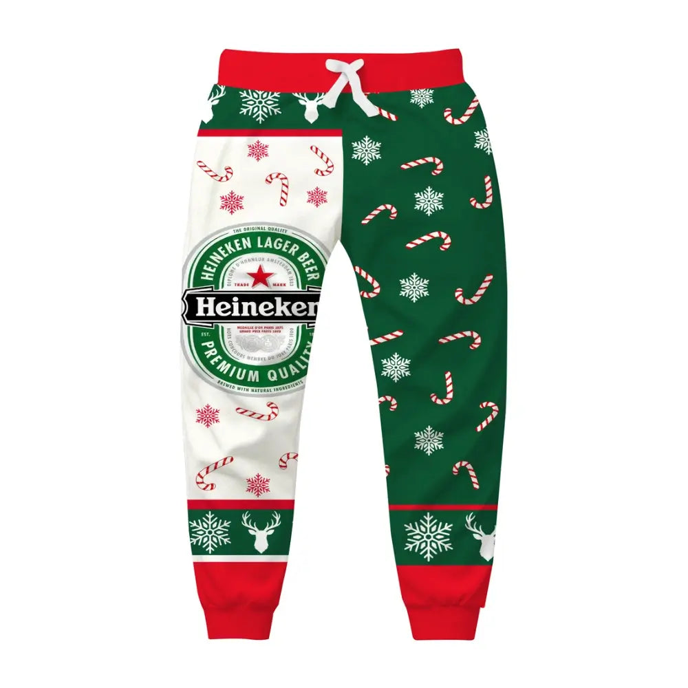 Emerald Cheers Ugly Quarter Zip Sweatshirt & Sweatpant Set - THREADPARTY