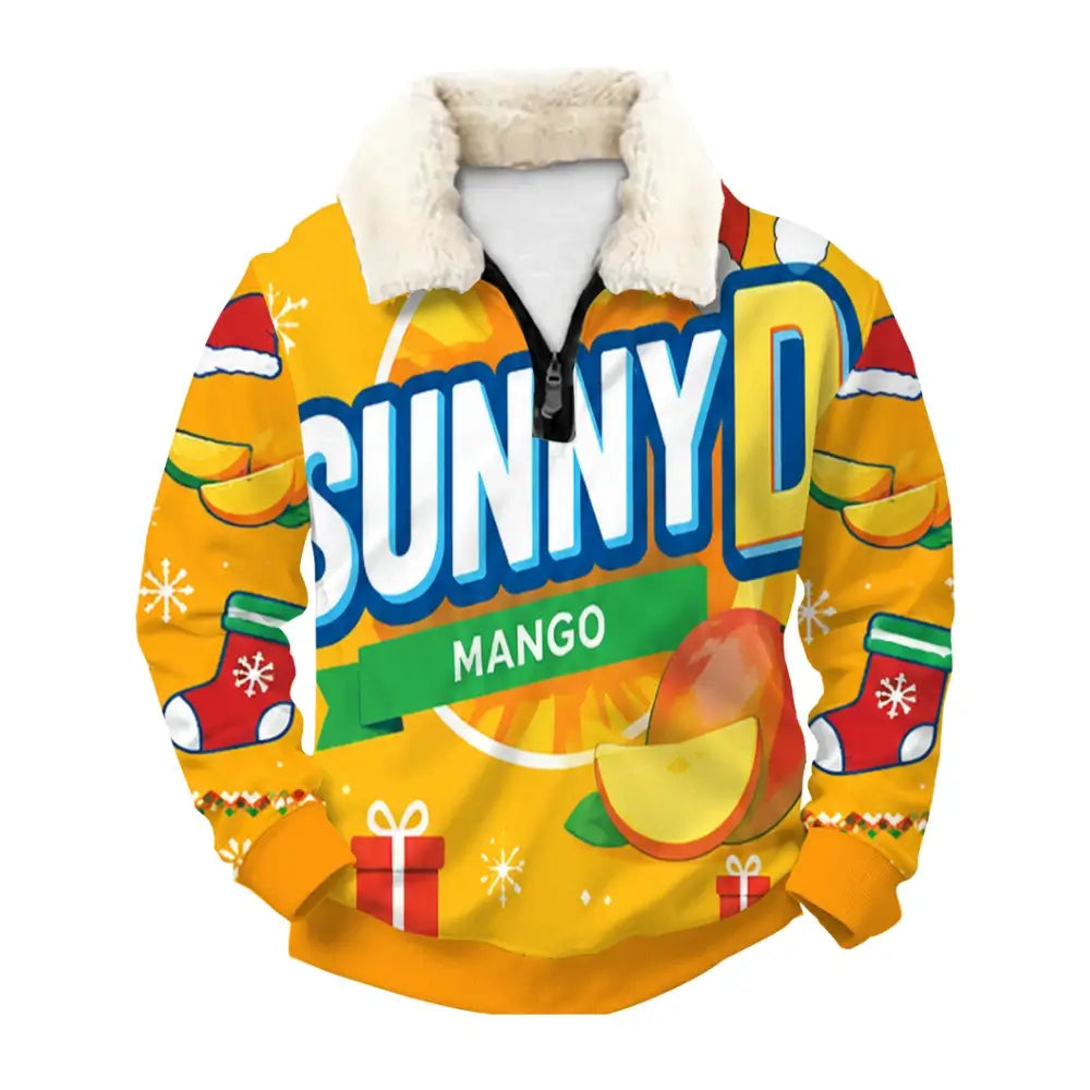 Endless Weekend Fun Ugly Quarter Zip Sweatshirt & Sweatpant Set - THREADPARTY