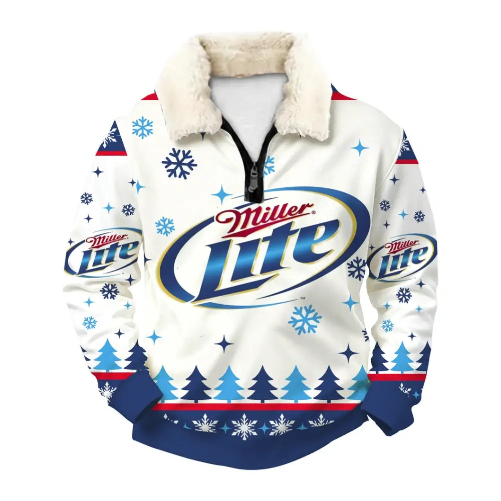 Frosted Brew Ugly Quarter Zip Sweatshirt & Sweatpant Set - THREADPARTY