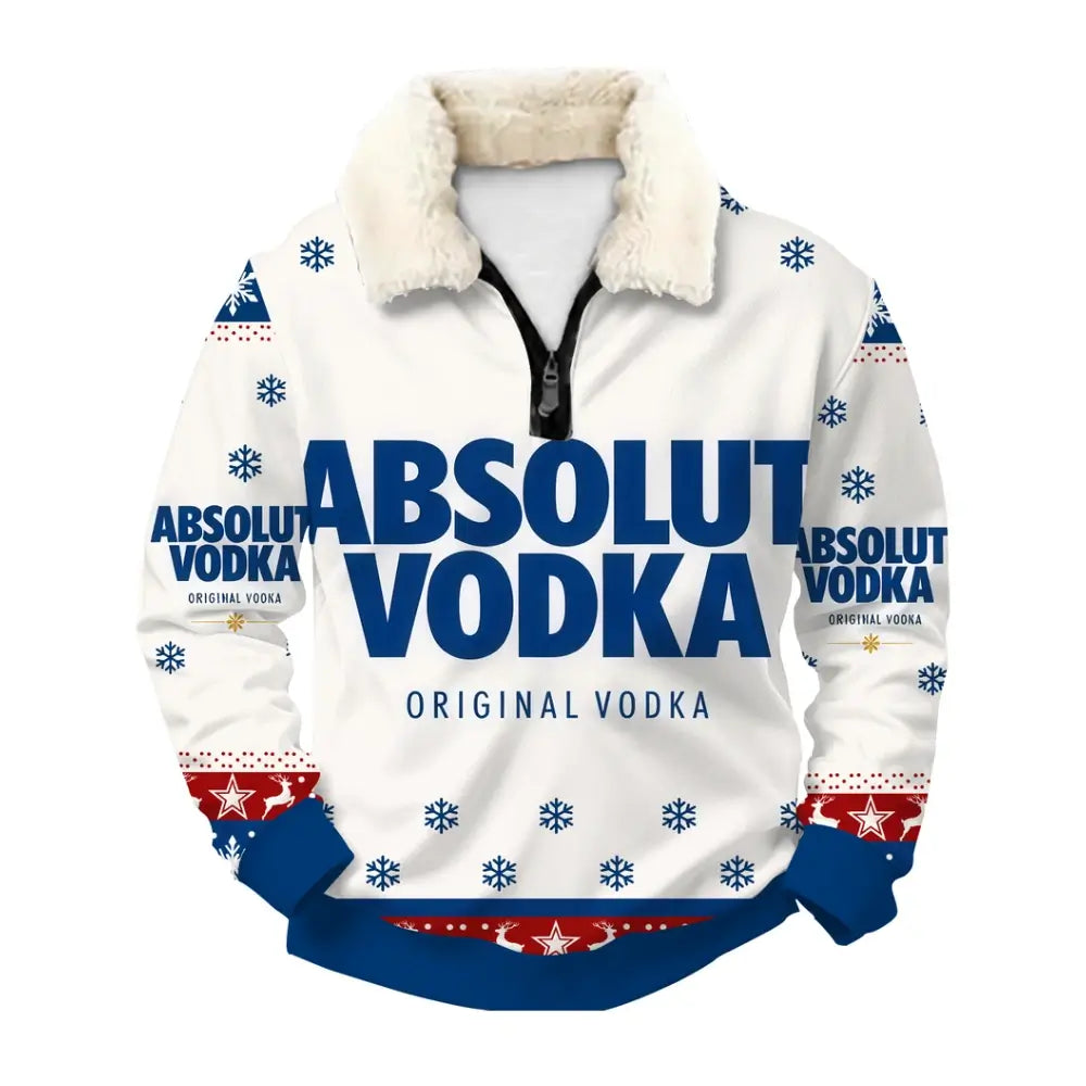 Frosted Spirit Ugly Quarter Zip Sweatshirt & Sweatpant Set - THREADPARTY