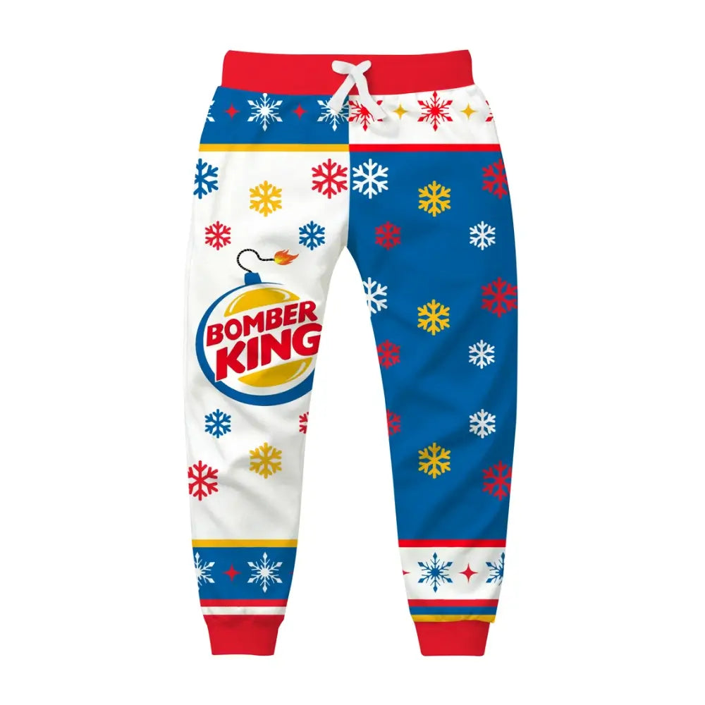 Frozen Feast Ugly Quarter Zip Sweatshirt & Sweatpant Set - THREADPARTY