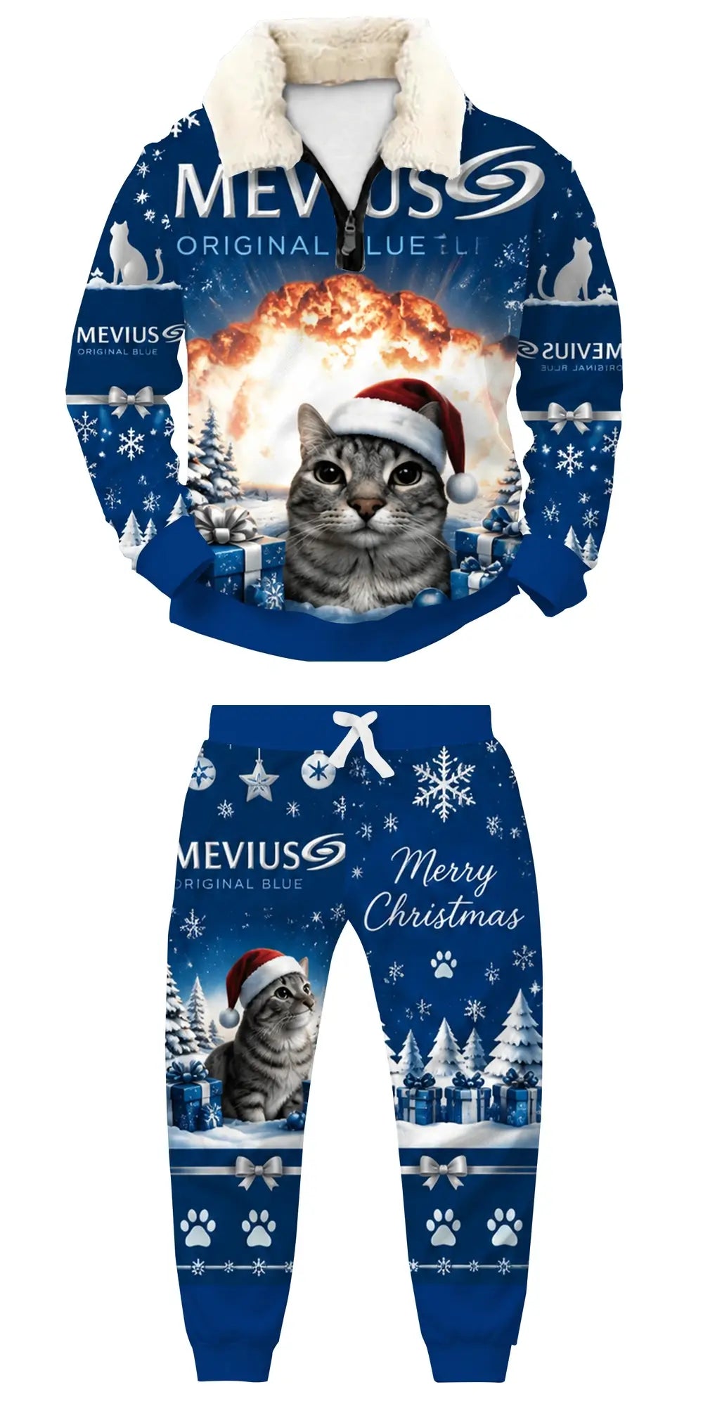 Funny Ugly Quarter Zip Sweatshirt & Sweatpant Set - THREADPARTY