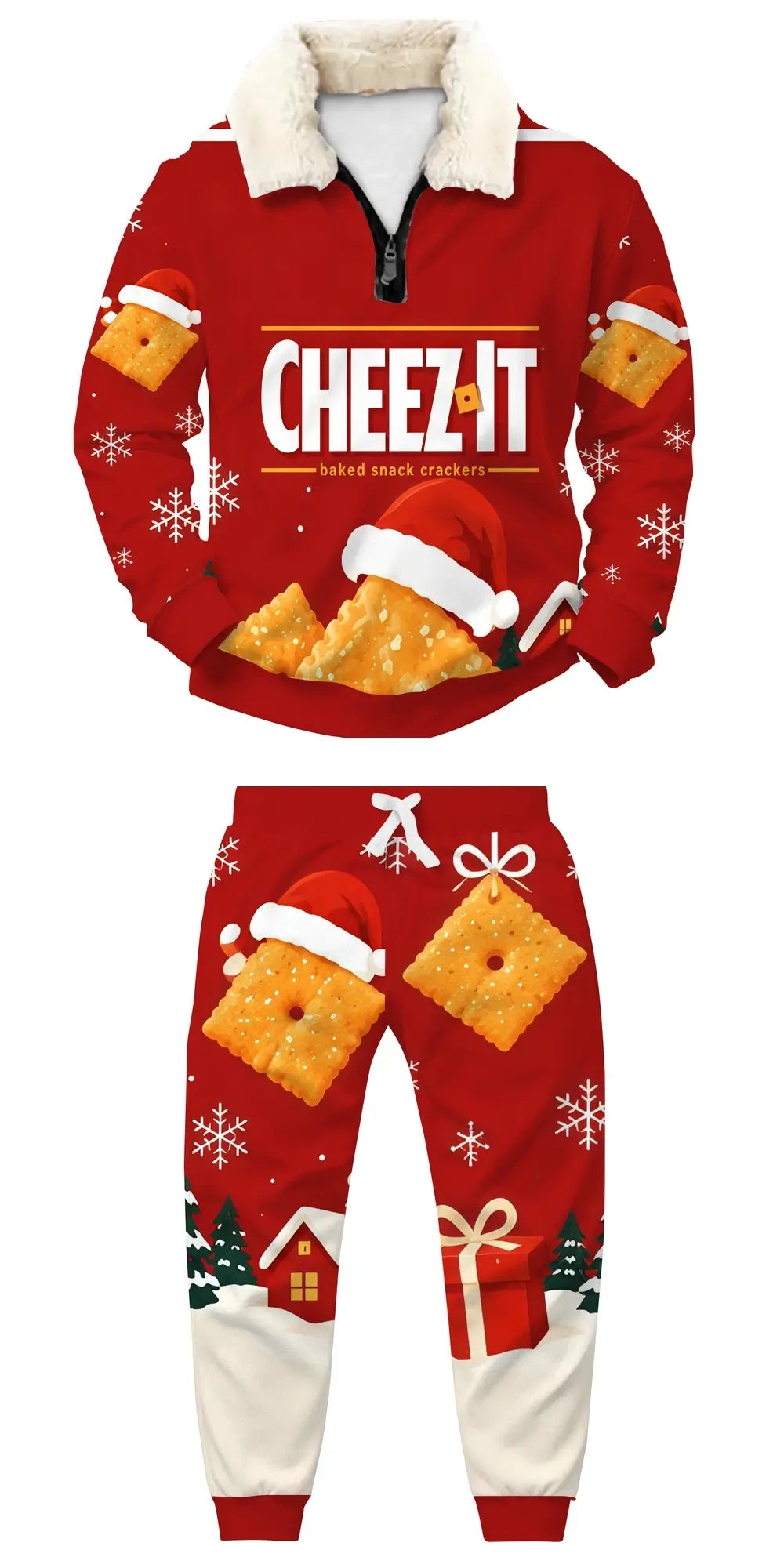 Game Night Legends Ugly Quarter Zip Sweatshirt & Sweatpant Set - THREADPARTY