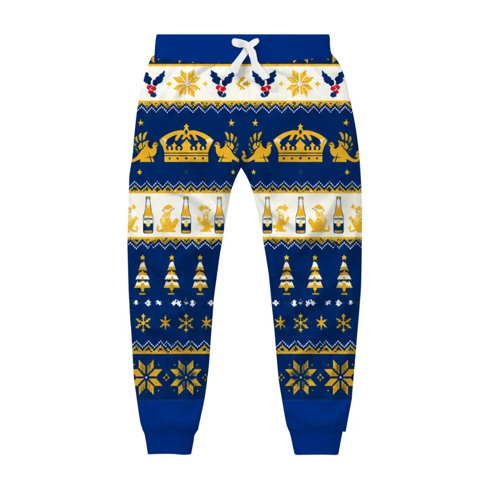 Golden Cheers Ugly Quarter Zip Sweatshirt & Sweatpant Set - THREADPARTY