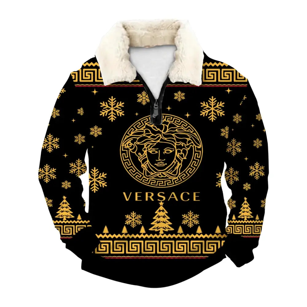 Golden Luxury Heritage Ugly Quarter Zip Sweatshirt & Sweatpant Set - THREADPARTY
