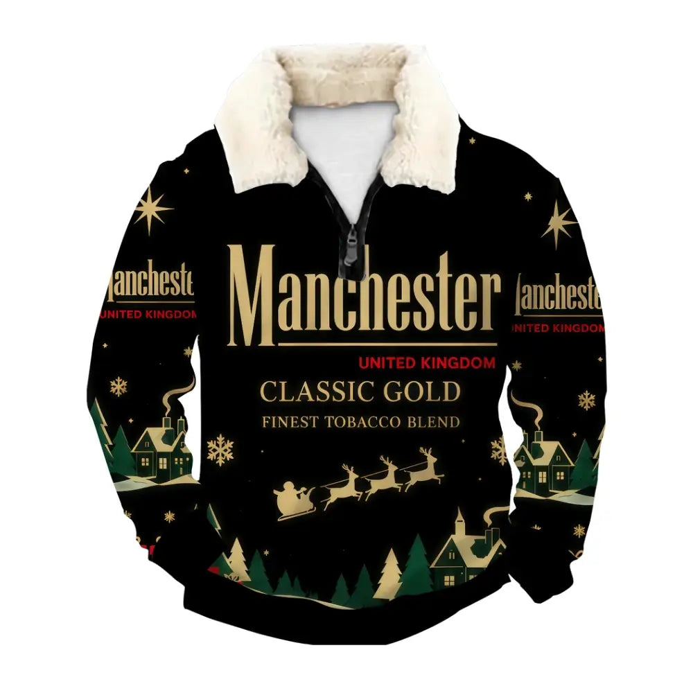Golden Smoke Ugly Quarter Zip Sweatshirt & Sweatpant Set - THREADPARTY