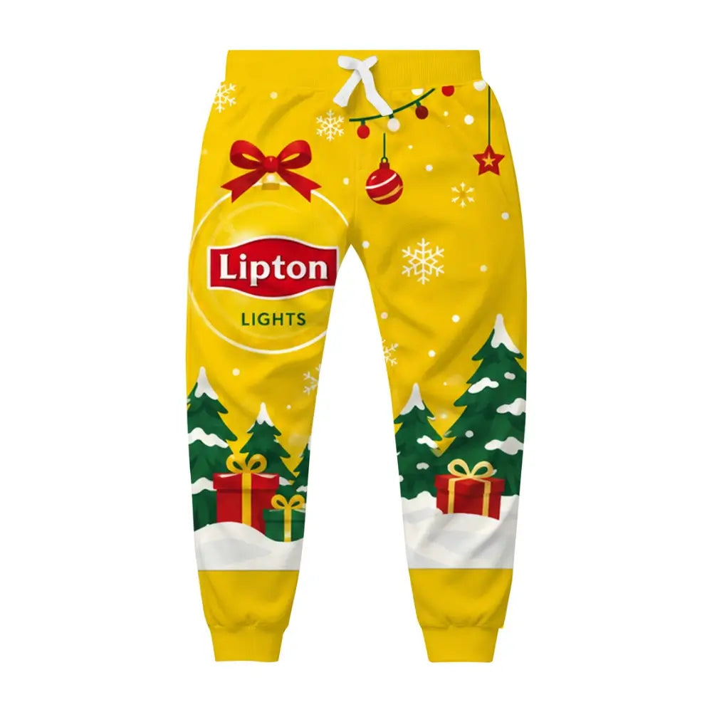 Golden Tea Ugly Quarter Zip Sweatshirt & Sweatpant Set - THREADPARTY